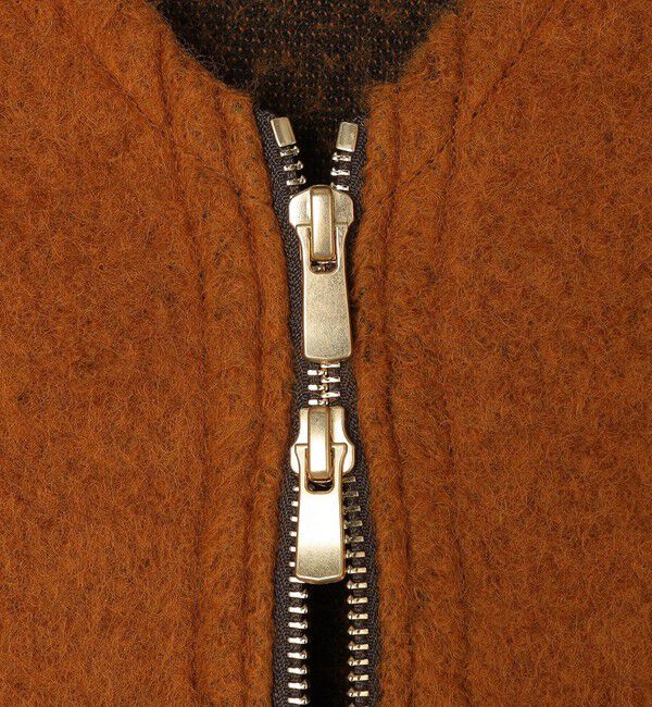 SHIPS「SHIPS: ブラッシュド ウール Vネック ジップ カーディガン」|カーディガン|