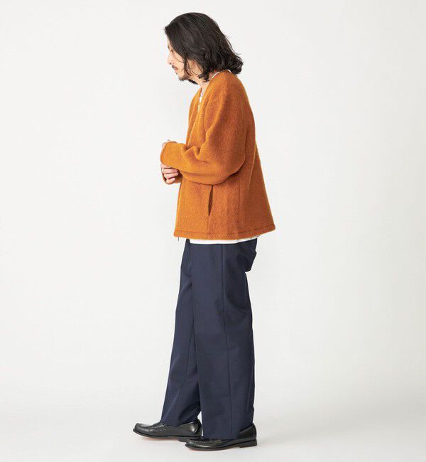 SHIPS「SHIPS: ブラッシュド ウール Vネック ジップ カーディガン」|カーディガン|