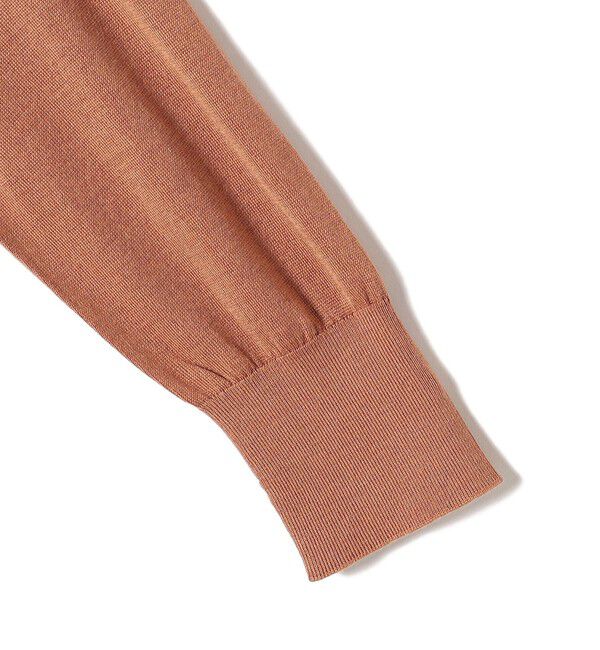 SHIPS for women「SHIPS Primary Navy Label:シルク カシミヤ クルーネック カーディガン 2」|カーディガン|