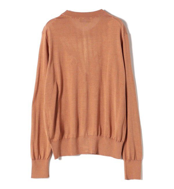 SHIPS for women「SHIPS Primary Navy Label:シルク カシミヤ クルーネック カーディガン 2」|カーディガン|