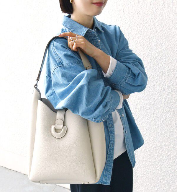 SHIPS for women「【WEB限定】ポーチ付 A4 ベルト モチーフ トート」|ショルダー・メッセンジャー|