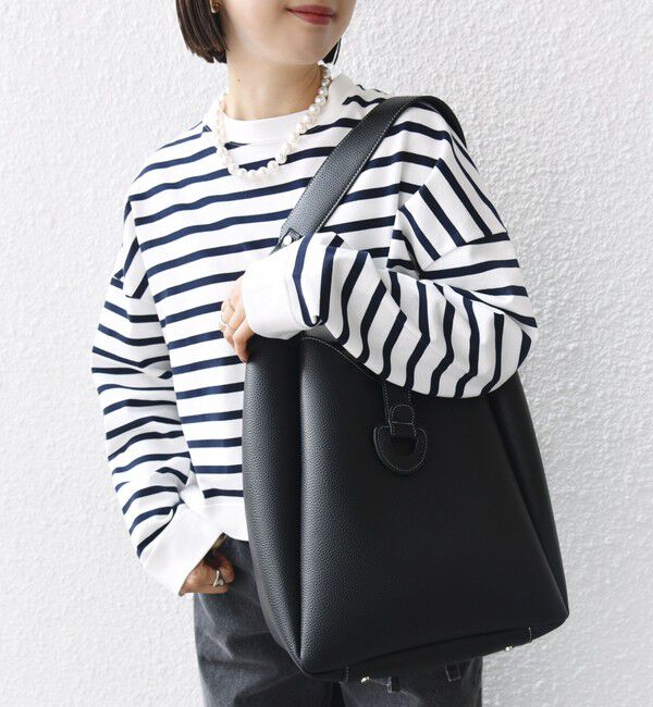 SHIPS for women「【WEB限定】ポーチ付 A4 ベルト モチーフ トート」|ショルダー・メッセンジャー|