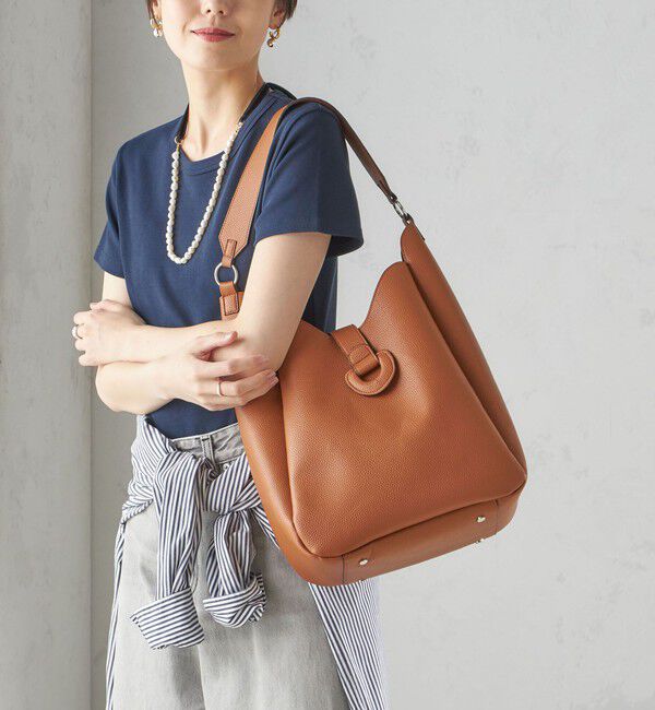 SHIPS for women「【WEB限定】ポーチ付 A4 ベルト モチーフ トート」|ショルダー・メッセンジャー|