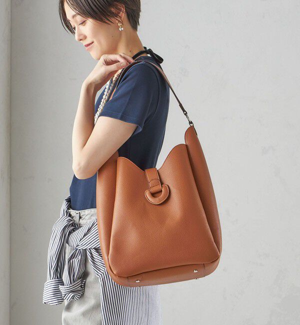 SHIPS for women「【WEB限定】ポーチ付 A4 ベルト モチーフ トート」|ショルダー・メッセンジャー|