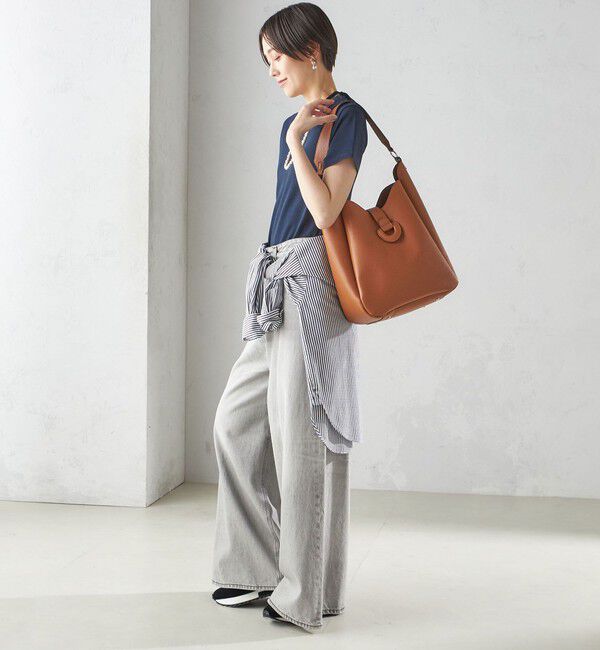 SHIPS for women「【WEB限定】ポーチ付 A4 ベルト モチーフ トート」|ショルダー・メッセンジャー|