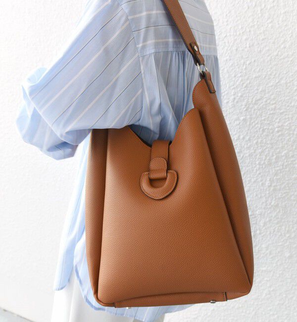 SHIPS for women「【WEB限定】ポーチ付 A4 ベルト モチーフ トート」|ショルダー・メッセンジャー|