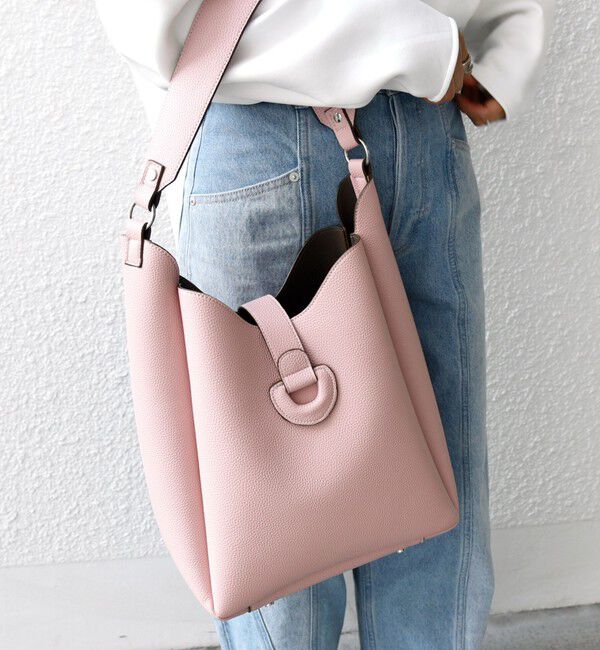 SHIPS for women「【WEB限定】ポーチ付 A4 ベルト モチーフ トート」|ショルダー・メッセンジャー|