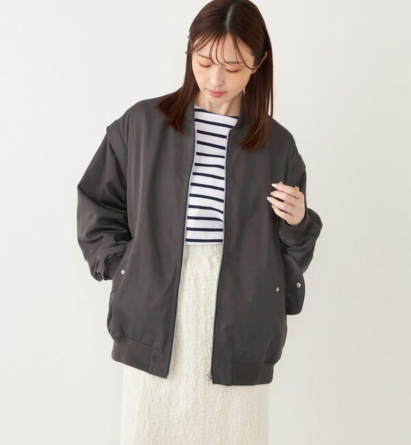 SHIPS Colors 「SHIPS Colors:〈手洗い可能〉2WAY MA-1」|ブルゾン・スタジャン|