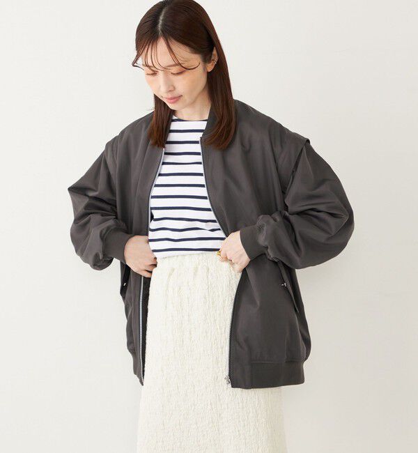 SHIPS Colors 「SHIPS Colors:〈手洗い可能〉2WAY MA-1」|ブルゾン・スタジャン|