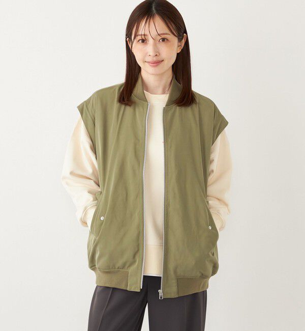 SHIPS Colors 「SHIPS Colors:〈手洗い可能〉2WAY MA-1」|ブルゾン・スタジャン|