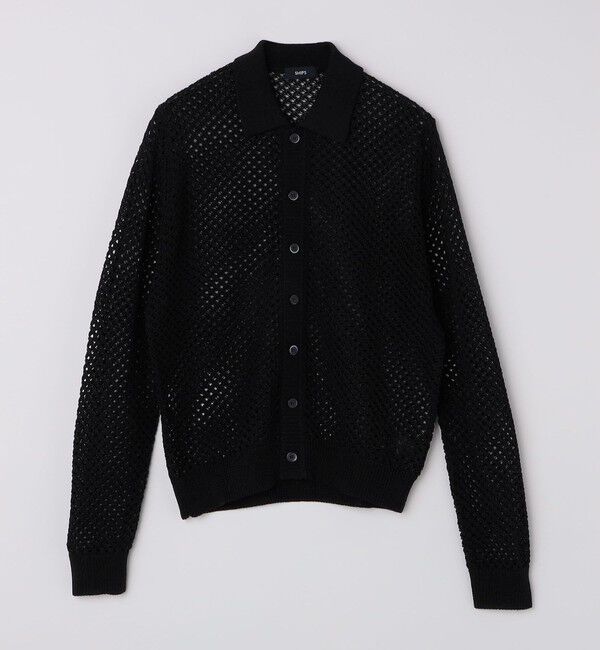 SHIPS「SHIPS:〈手洗い可能〉メッシュ ニット カーディガン」|カーディガン|