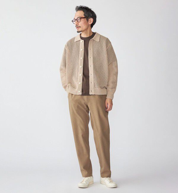 SHIPS「SHIPS:〈手洗い可能〉メッシュ ニット カーディガン」|カーディガン|