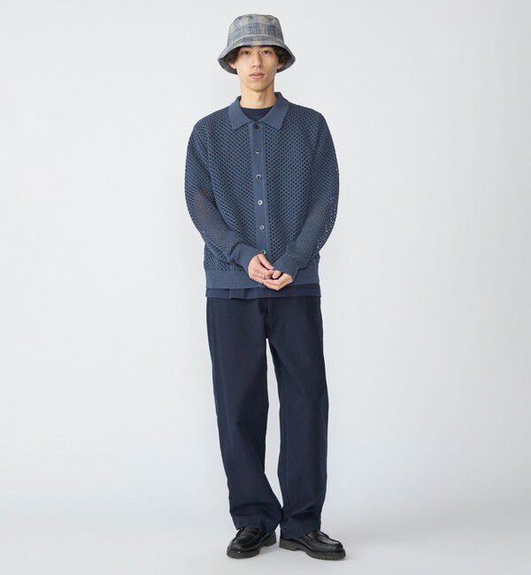 SHIPS「SHIPS:〈手洗い可能〉メッシュ ニット カーディガン」|カーディガン|