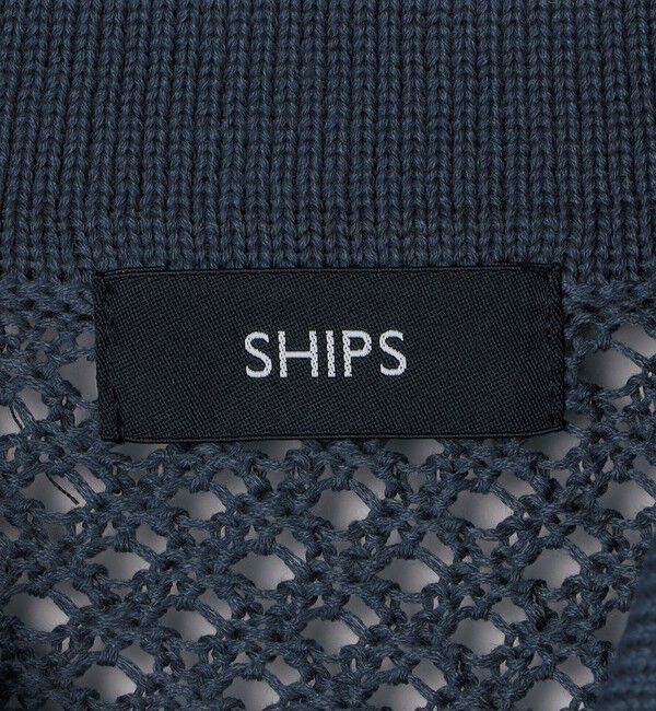 SHIPS「SHIPS:〈手洗い可能〉メッシュ ニット カーディガン」|カーディガン|
