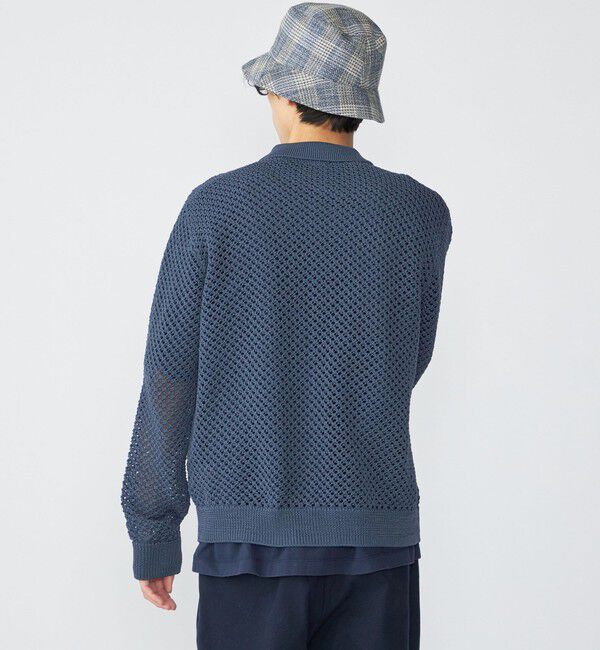 SHIPS「SHIPS:〈手洗い可能〉メッシュ ニット カーディガン」|カーディガン|