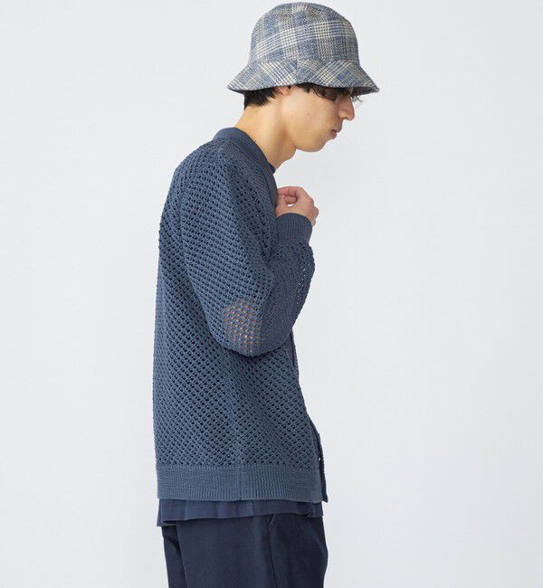 SHIPS「SHIPS:〈手洗い可能〉メッシュ ニット カーディガン」|カーディガン|