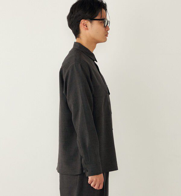 SHIPS Colors 「SHIPS Colors:〈洗濯機可能〉ウーリー ボックス シャツ(セットアップ対応可能)」|シャツ・ブラウス|