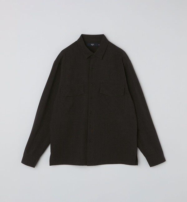 SHIPS Colors 「SHIPS Colors:〈洗濯機可能〉ウーリー ボックス シャツ(セットアップ対応可能)」|シャツ・ブラウス|ブラウン