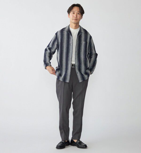 SHIPS「SHIPS: ハニカム メッシュ シャツ アウター」|シャツ・ブラウス|