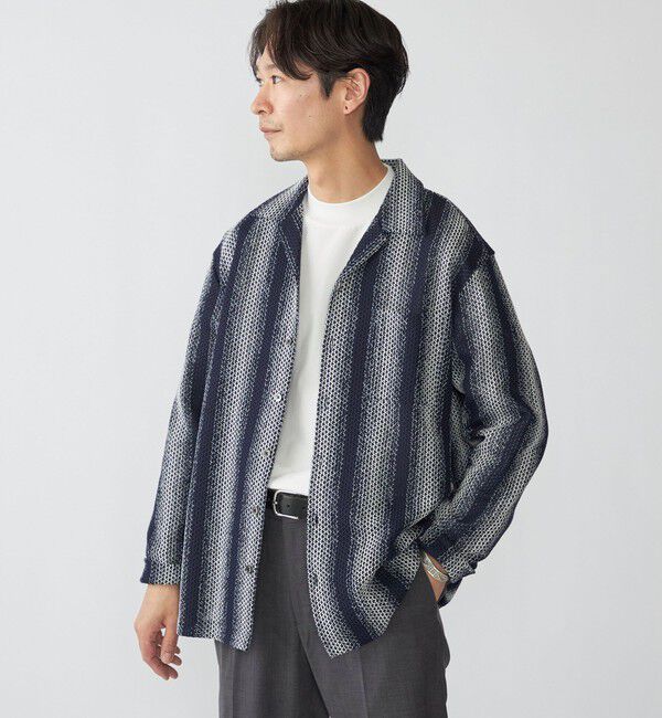 SHIPS「SHIPS: ハニカム メッシュ シャツ アウター」|シャツ・ブラウス|