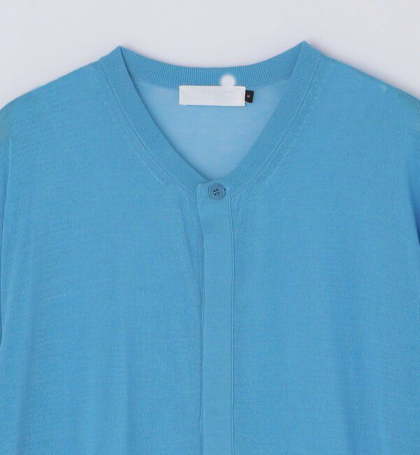 SHIPS「AMOMENTO: SHEER ROUND CARDIGAN」|カーディガン|
