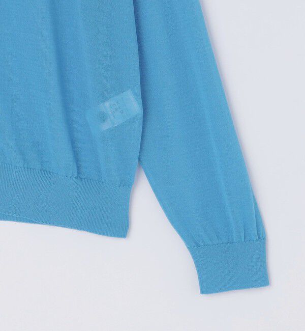 SHIPS「AMOMENTO: SHEER ROUND CARDIGAN」|カーディガン|