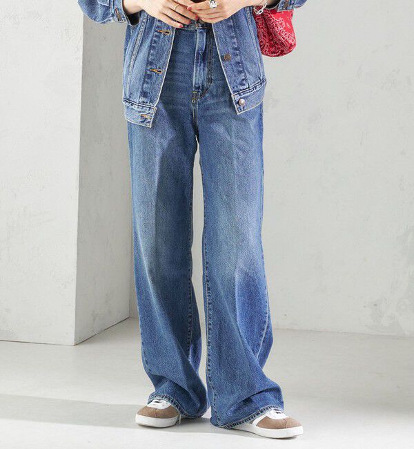 SHIPS for women「Levi&rsquo;s:RIBCAGE WIDE LEG」|デニム|