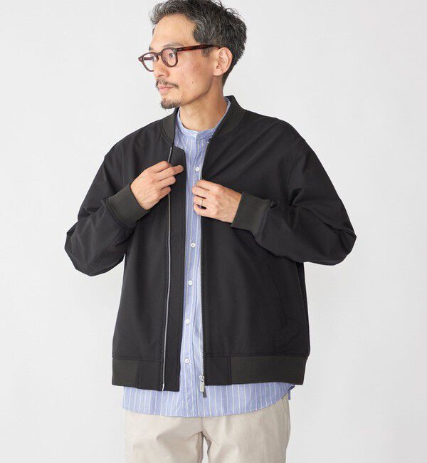 SHIPS「SHIPS: SOLOTEX(R) ストレッチ ミリタリー ブルゾン」|ブルゾン・スタジャン|