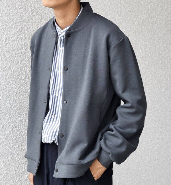 SHIPS any「SHIPS any: クリア ダンボール スナップ ボタン カーディガン (セットアップ対応)◇」|カーディガン|