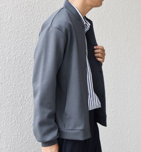 SHIPS any「SHIPS any: クリア ダンボール スナップ ボタン カーディガン (セットアップ対応)◇」|カーディガン|