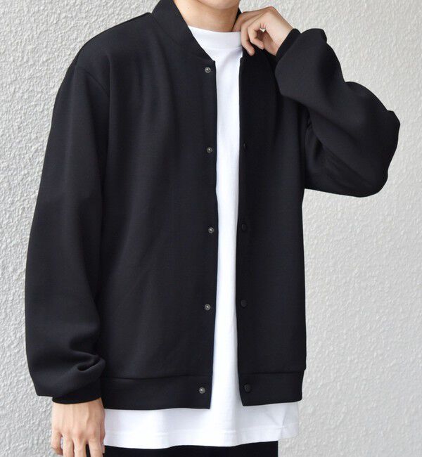 SHIPS any「SHIPS any: クリア ダンボール スナップ ボタン カーディガン (セットアップ対応)◇」|カーディガン|ブラック