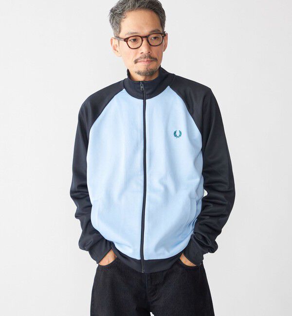 SHIPS「FRED PERRY: コントラスト スリーブ トラック ジャケット」|スウェット・ジャージ|