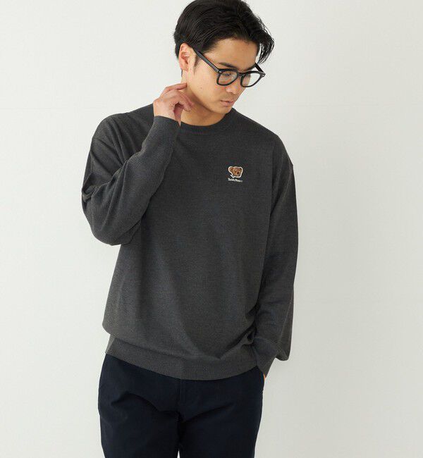 SHIPS Colors 「SHIPS Colors:〈洗濯機可能〉TeddyBear(R) 12ゲージ ニット◇」|ニット・セーター|ダークグレー