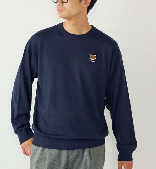 SHIPS Colors 「SHIPS Colors:〈洗濯機可能〉TeddyBear(R) 12ゲージ ニット◇」|ニット・セーター|ネイビー