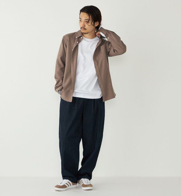 SHIPS Colors 「SHIPS Colors:ストレッチ ウールライク シャツ」|シャツ・ブラウス|