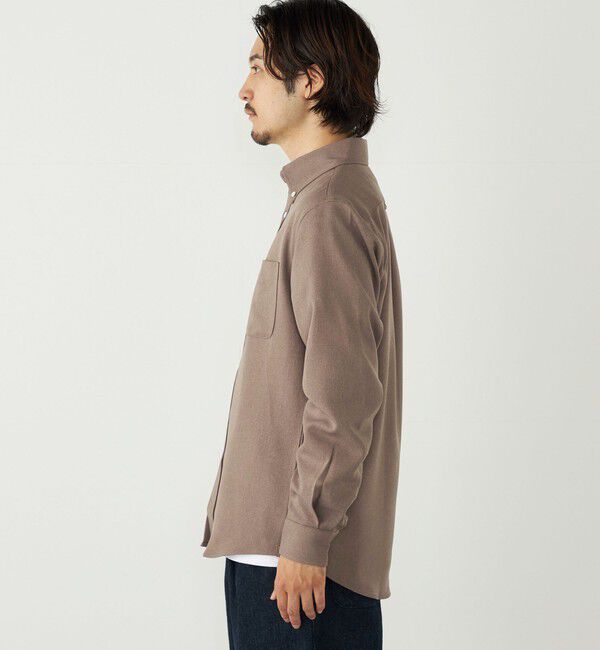 SHIPS Colors 「SHIPS Colors:ストレッチ ウールライク シャツ」|シャツ・ブラウス|