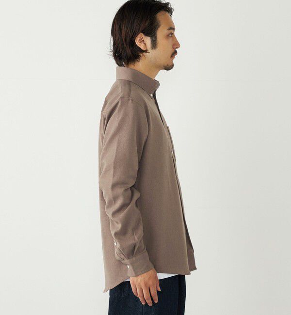 SHIPS Colors 「SHIPS Colors:ストレッチ ウールライク シャツ」|シャツ・ブラウス|