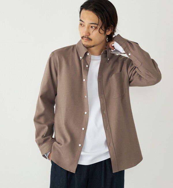 SHIPS Colors 「SHIPS Colors:ストレッチ ウールライク シャツ」|シャツ・ブラウス|