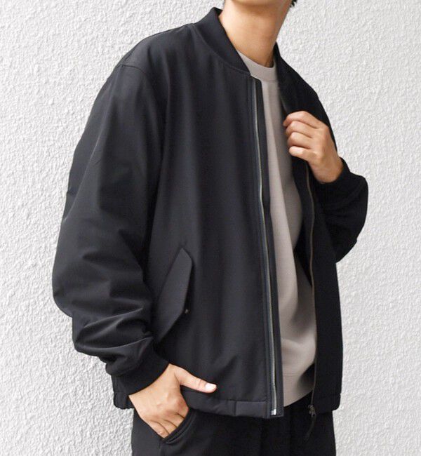 SHIPS any「SHIPS any:〈洗濯機可能〉ストレッチ 裏起毛 ウォーム アーバン ブルゾン (セットアップ対応)◇」|ブルゾン・スタジャン|