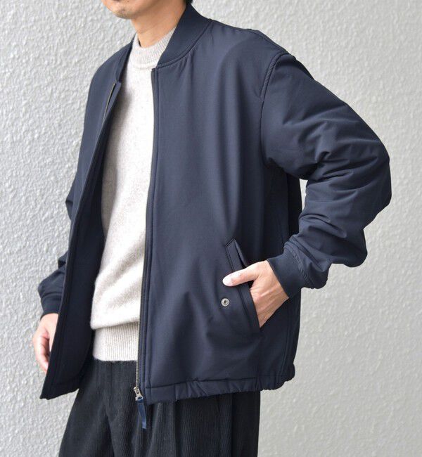 SHIPS any「SHIPS any:〈洗濯機可能〉ストレッチ 裏起毛 ウォーム アーバン ブルゾン (セットアップ対応)◇」|ブルゾン・スタジャン|