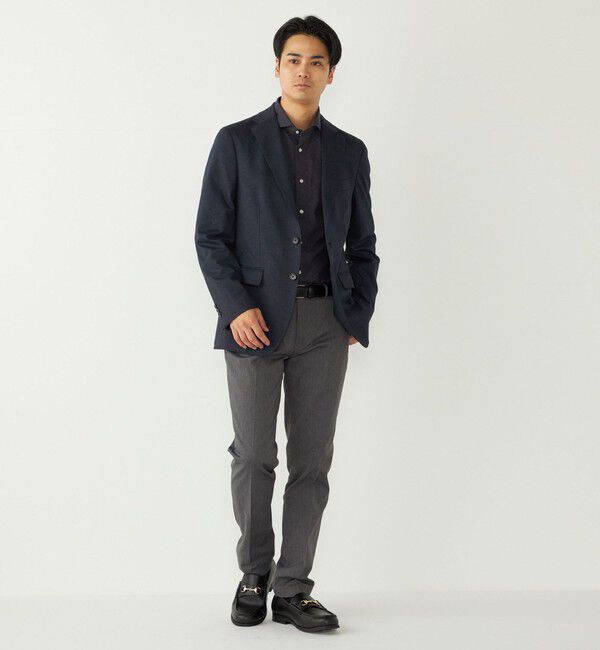 SHIPS Colors 「SHIPS Colors:コットン フランネル 小紋柄 プリント ワイドカラー シャツ」|シャツ・ブラウス|