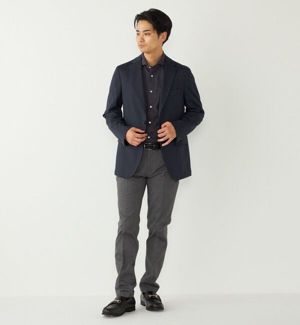 SHIPS Colors 「SHIPS Colors:コットン フランネル 小紋柄 プリント ワイドカラー シャツ」|シャツ・ブラウス|