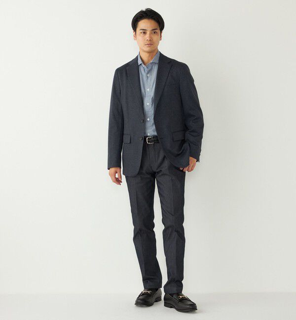 SHIPS Colors 「SHIPS Colors:コットン フランネル 小紋柄 プリント ワイドカラー シャツ」|シャツ・ブラウス|