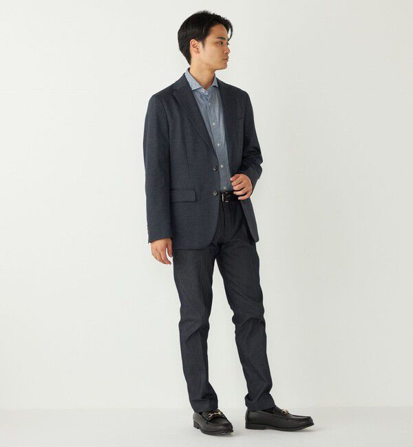 SHIPS Colors 「SHIPS Colors:コットン フランネル 小紋柄 プリント ワイドカラー シャツ」|シャツ・ブラウス|