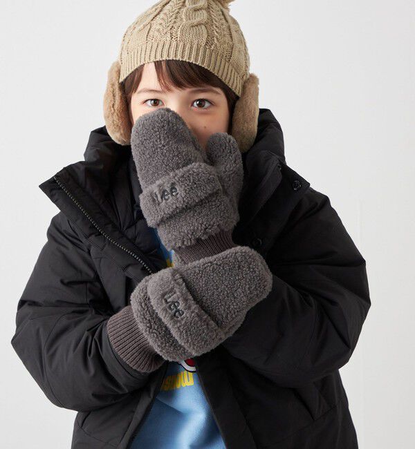 SHIPS any「Lee:  2WAY ボア ミトン グローブ <KIDS>」|手袋|