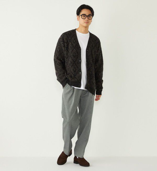 SHIPS Colors 「SHIPS Colors:〈手洗い可能〉ジャカード モール カーディガン」|カーディガン|