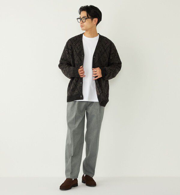 SHIPS Colors 「SHIPS Colors:〈手洗い可能〉ジャカード モール カーディガン」|カーディガン|