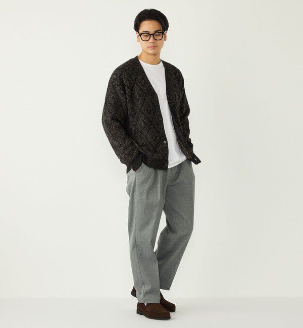 SHIPS Colors 「SHIPS Colors:〈手洗い可能〉ジャカード モール カーディガン」|カーディガン|