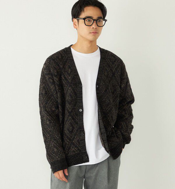 SHIPS Colors 「SHIPS Colors:〈手洗い可能〉ジャカード モール カーディガン」|カーディガン|