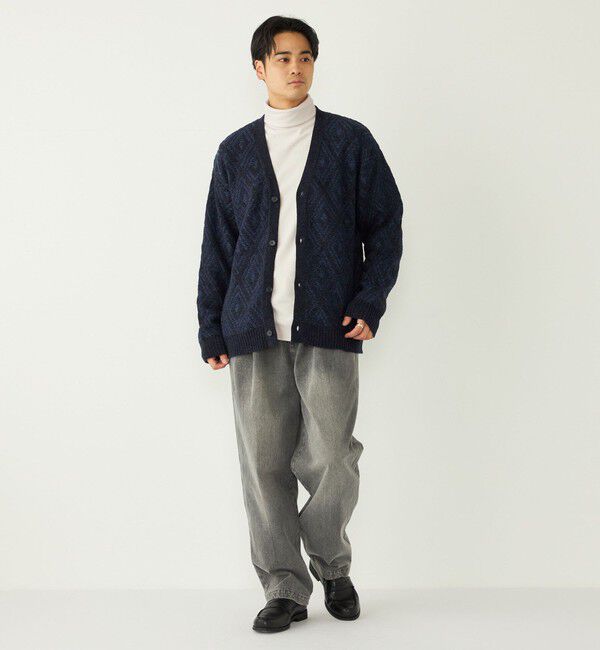 SHIPS Colors 「SHIPS Colors:〈手洗い可能〉ジャカード モール カーディガン」|カーディガン|